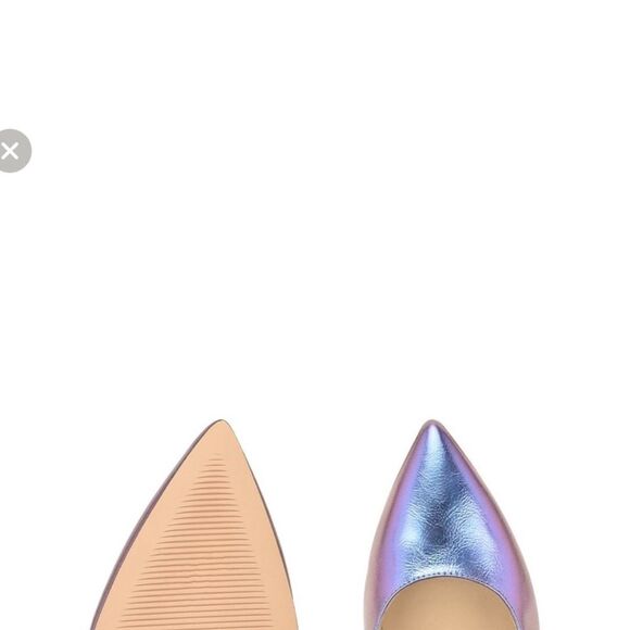 Nine West Trendz Pointy Toe Metallic Lilac Purple Pumps Heels - Picture 9 of 10